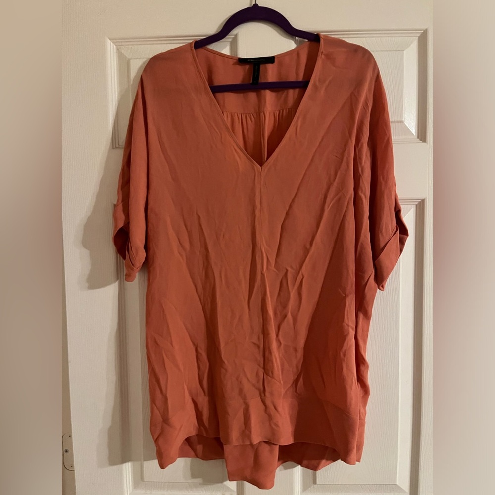 V-neck BCBG dolman sleeve blouse
